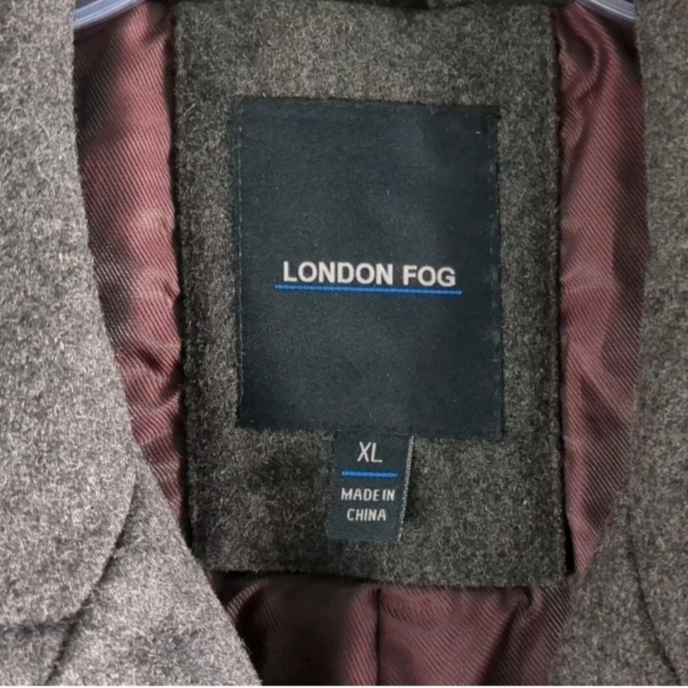 London Fog Dark Gray Wool Coat - Picture 3 of 6